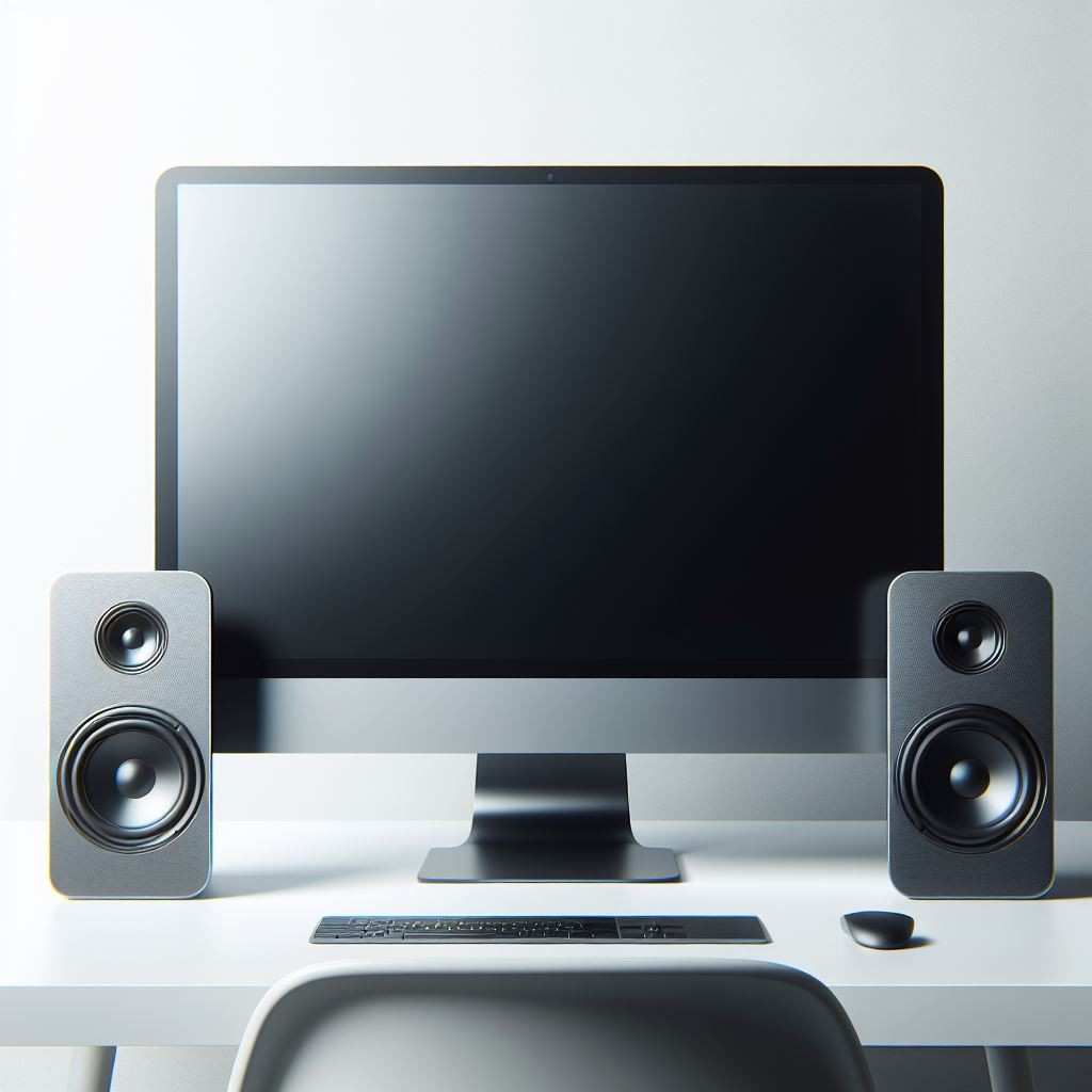 monitor with speakers